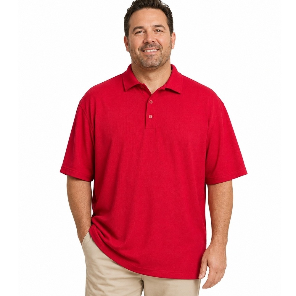 Nike Golf Mens XXL Red Dri-FIT Polo Shirt Performance Short Sleeve | 2XL